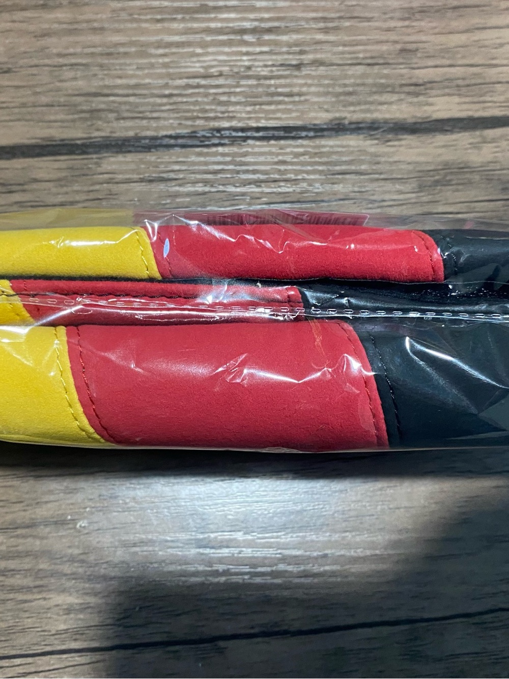 Colorblock Seat Belt Shoulder Pad - Red, Orange, Yellow - Picture 3 of 3
